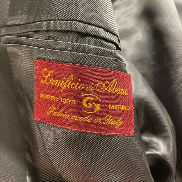 VINTAGE NAVY BLAZER - Italian Made - of Super 120’s Merino Wool w/cool buttons - Picture 7 of 7